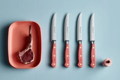 Set de 4 couteaux à steak Wusthof Classic Colour Coral Peach forgés lame 12cm