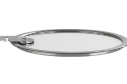 Set de 4 couvercles plats Cristel Strate Amovible 14 à 20cm en verre trempé