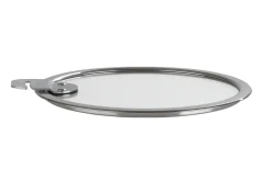 Set de 4 couvercles plats Cristel Strate Amovible 14 à 20cm en verre trempé
