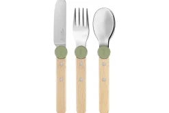 Set de couverts pour enfants Opinel Le Petit Gourmet coloris olive