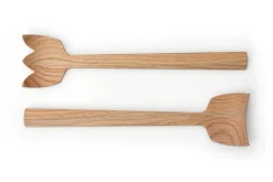 Set de 2 couverts à salade Continenta en bois de chêne 30,5cm