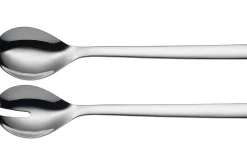 Set de 2 couverts à salade WMF Nuova 30cm en acier inox 18/10 Cromargan