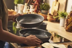 Set de cuisson 4 pièces Ballarini Torre 1 poêle 24cm + 1 poêle 28cm + 2 poignées amovibles