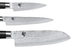 Set de découpe KAI planche à découper en chêne + 3 couteaux Shun Classic