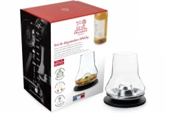Set de dégustation whisky Peugeot Les Impitoyables verre 29cl + socle rafraîchissant