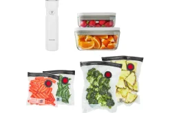 Set de démarrage Zwilling Fresh & Save 7 pièces S/M 1 pompe à vide + 2 boîtes en verre + 4 sacs