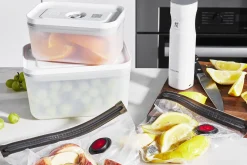 Set de démarrage Zwilling Fresh & Save 7 pièces M/L 1 pompe à vide + 2 boîtes en plastique + 4 sacs
