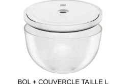 Set de démarrage Zwilling Fresh & Save 9 pièces 1 pompe à vide + 2 bols en verre M/L + 4 sacs S/M