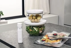 Set de démarrage Zwilling Fresh & Save 9 pièces 1 pompe à vide + 2 bols en verre M/L + 4 sacs S/M