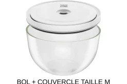 Set de démarrage Zwilling Fresh & Save 9 pièces 1 pompe à vide + 2 bols en verre M/L + 4 sacs S/M