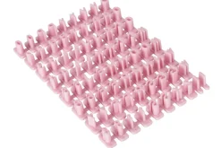 Set de 73 emporte-pièces KitchenCraft chiffres et lettres en polymère rose