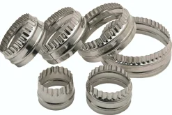 Set de 6 emporte-pièces KitchenCraft à double tranchant en acier inoxydable