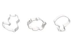 Set de 3 emporte-pièces Patisdécor forêt assortis en inox