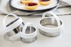 Set de 3 emporte-pièces ronds KitchenCraft en inox avec poignées