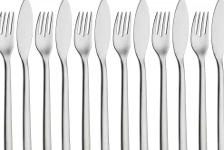 Set de 6 fourchettes et 6 couteaux à poisson WMF Nuova en acier inox 18/10 Cromargan