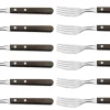 Set de 12 fourchettes Tramontina Gaucho manche marron