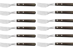Set de 12 fourchettes Tramontina Gaucho manche marron