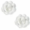 Set de 6 grandes roses blanches Patisdécor en azyme