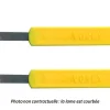 Set de 2 lames de boulanger inox courbe manche jaune
