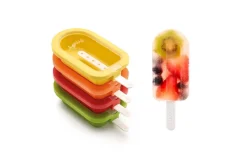 Set de 4 moules à glace Lékué en silicone 95ml - 4 couleurs
