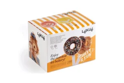 Set de 4 moules à glace Lékué en silicone - Formes donut et bretzel