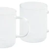 Set de 2 mugs Cristel 40cl en verre borosilicate