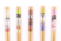 Set de 5 paires de baguettes chinoises en bambou Kutoyama - Modèle 7