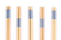Set de 5 paires de baguettes chinoises en bambou Kutoyama - Modèle 2