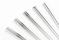 Set de 5 paires de baguettes chinoises en inox Kutoyama