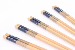 Set de 5 paires de baguettes chinoises en bambou Kutoyama - Modèle 3