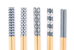 Set de 5 paires de baguettes chinoises en bambou Kutoyama - Modèle 1