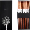 Set de 5 paires de baguettes chinoises Kutoyama en bois 23cm