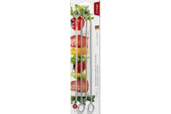 Set de 4 pics à brochettes Triangle 30cm acier inox