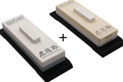 Set de 2 pierres à aiguiser japonaises Wusaki by Suehiro en céramique