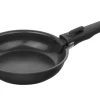 Set de 3 poêles Zwilling Unlock Ceraforme® Titanium en aluminium 20, 24 et 28 cm + 1 poignée amovible