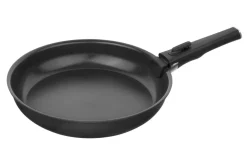 Set de 3 poêles Zwilling Unlock Ceraforme® Titanium en aluminium 20, 24 et 28 cm + 1 poignée amovible