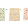 Set de 3 sacs à vrac Pebbly en coton biologique - 20x25cm