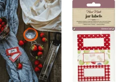 Set de 30 étiquettes de pots à confiture KitchenCraft Home Made Orchard 3 motifs