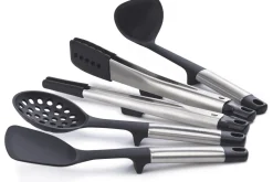 Set de 5 ustensiles Joseph Joseph Elevate Fusion en silicone avec support de rangement