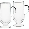 Set de 2 verres à café irlandais La Cafetière en verre borosilicate double paroi 275ml