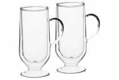 Set de 2 verres à café irlandais La Cafetière en verre borosilicate double paroi 275ml