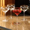 Set de 4 verres à coupe Mikasa Sorrento en cristal pur avec bord doré 350ml