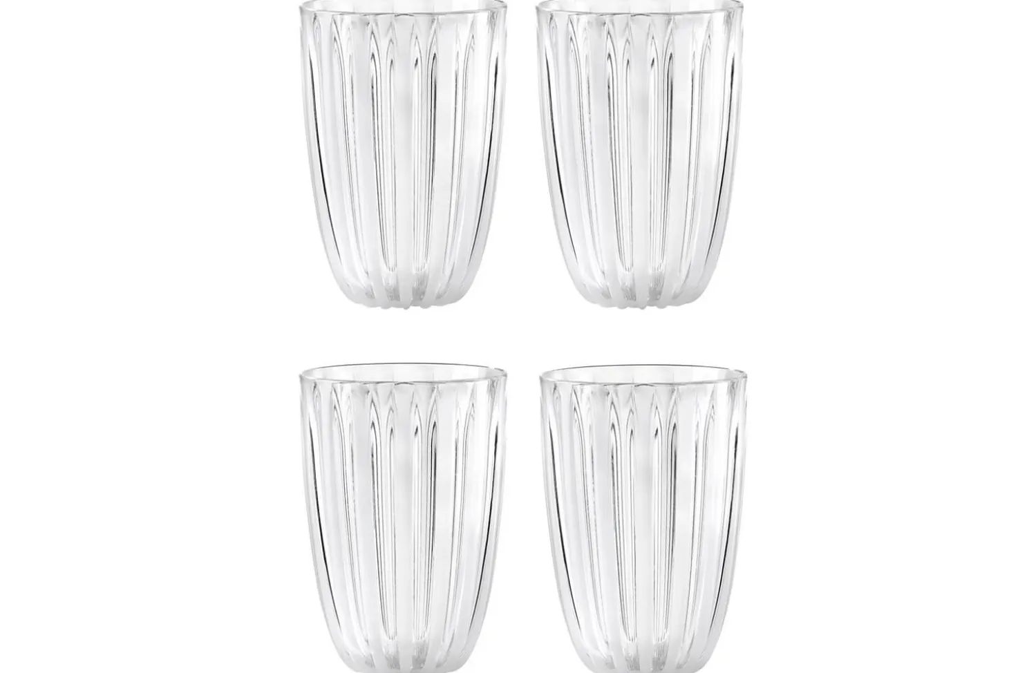 Set de 4 verres Guzzini Dolcevita en polymère biosourcé