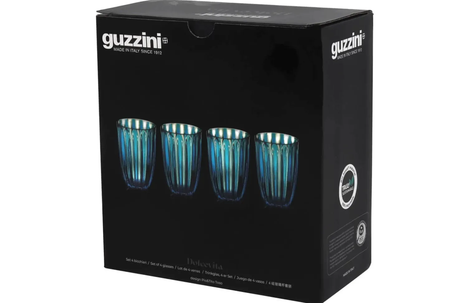 Set de 4 verres Guzzini Dolcevita en polymère biosourcé