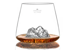 Set de 2 verres à spiritueux Alaskan Maker Topographic Zugspitze & Watzmann en verre cristallin