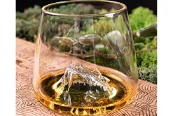 Set de 2 verres à spiritueux Alaskan Maker Topographic Zugspitze & Watzmann en verre cristallin