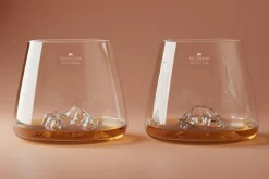 Set de 2 verres à spiritueux Alaskan Maker Topographic Zugspitze & Watzmann en verre cristallin