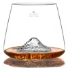 Set de 2 verres à spiritueux Alaskan Maker Topographic Mont Fuji & Denali en verre cristallin
