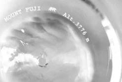 Set de 2 verres à spiritueux Alaskan Maker Topographic Mont Fuji & Denali en verre cristallin