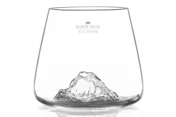 Set de 2 verres à spiritueux Alaskan Maker Topographic Tre Cime & Mont Rosa en verre cristallin